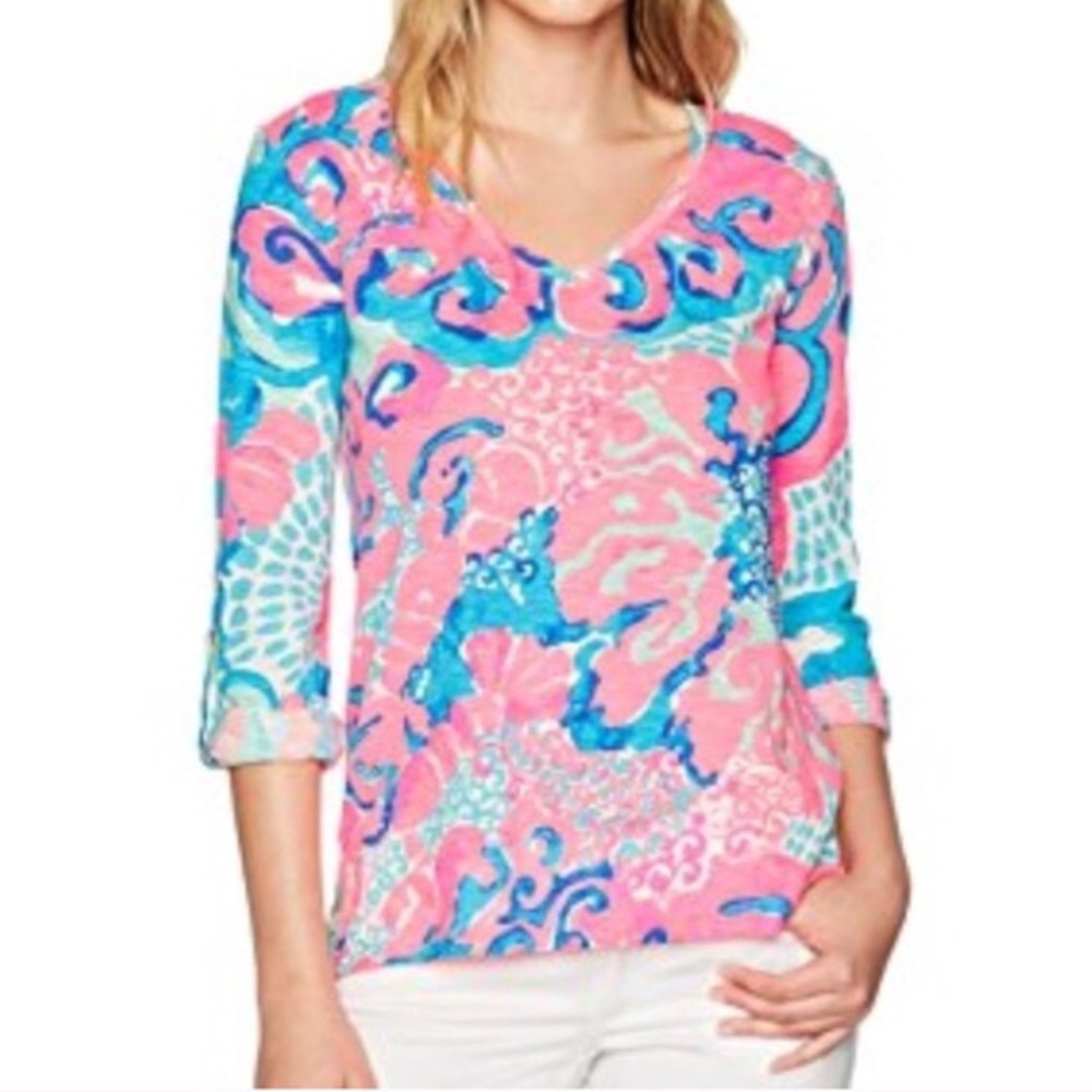 Lilly pulitzer jennifer so jelly top xs